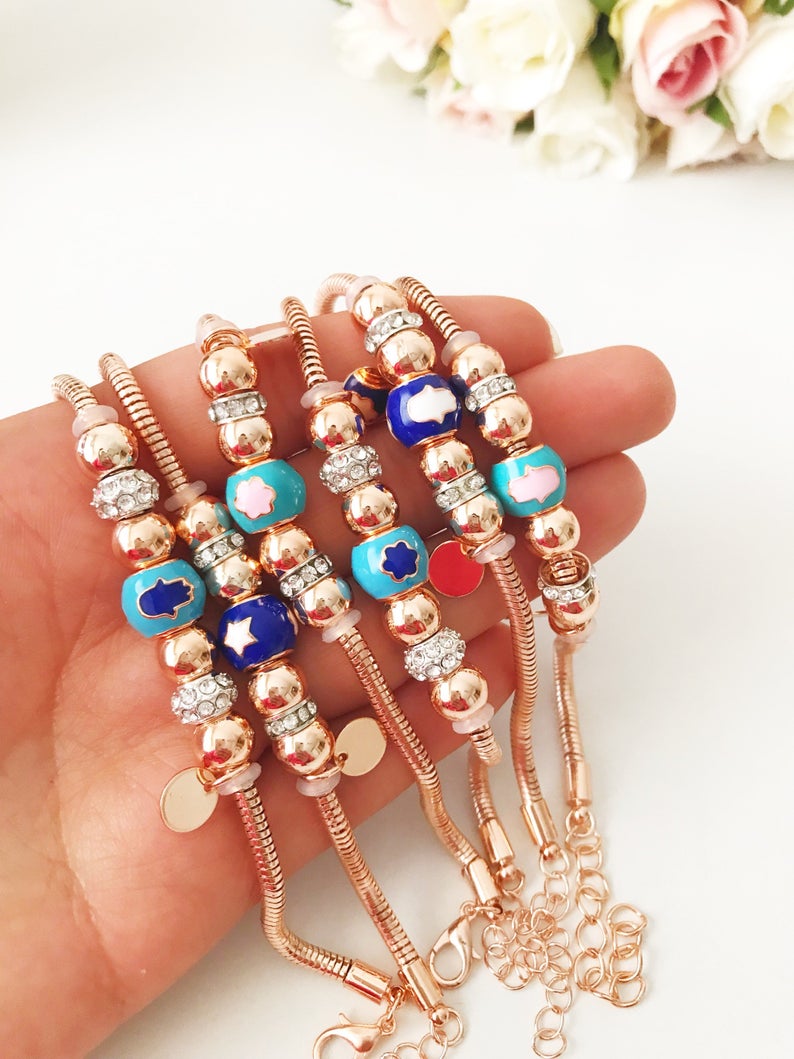 Pandora Bracelet, Charm Bracelet, Rose Gold Chain Bracelet