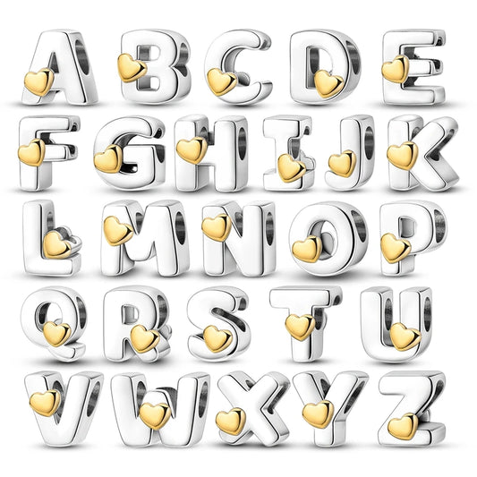 Fit Pandora 925 Original Bracelets Love 26 English Letters Series