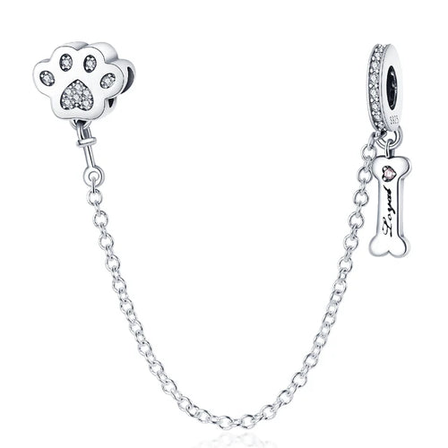 64 Style 925 Silvering Safety Chain Mom Amour Clover Sea Dangle Charms