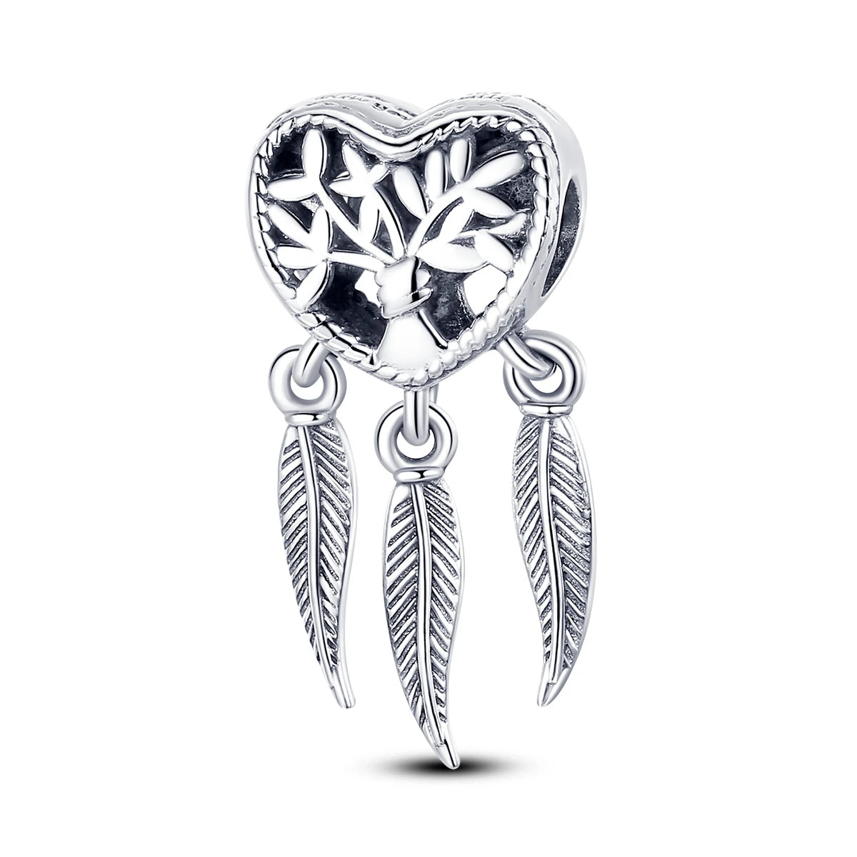 2024 925 Sterling Silver Colorful Dreamcatcher Charms Beads Fit