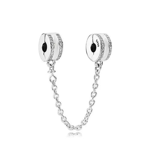 64 Style 925 Silvering Safety Chain Mom Amour Clover Sea Dangle Charms