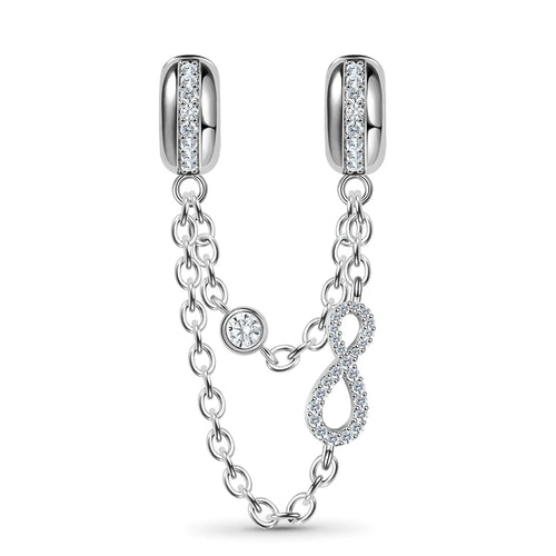 64 Style 925 Silvering Safety Chain Mom Amour Clover Sea Dangle Charms