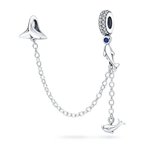 64 Style 925 Silvering Safety Chain Mom Amour Clover Sea Dangle Charms