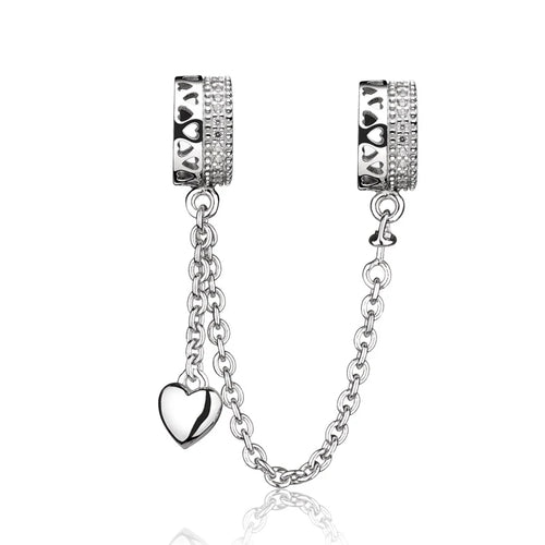 64 Style 925 Silvering Safety Chain Mom Amour Clover Sea Dangle Charms