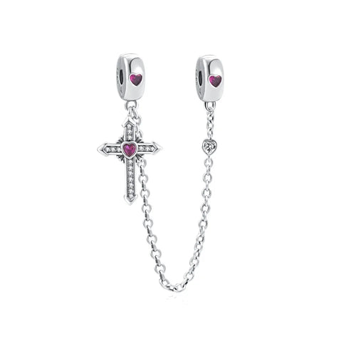 64 Style 925 Silvering Safety Chain Mom Amour Clover Sea Dangle Charms
