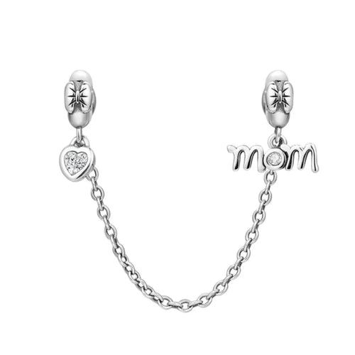 64 Style 925 Silvering Safety Chain Mom Amour Clover Sea Dangle Charms
