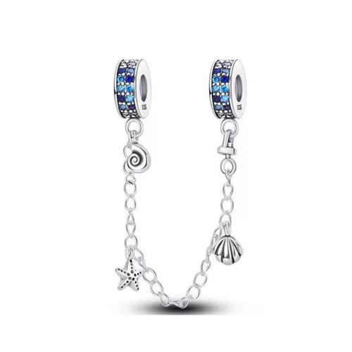 64 Style 925 Silvering Safety Chain Mom Amour Clover Sea Dangle Charms