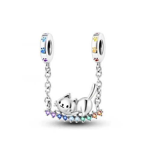 64 Style 925 Silvering Safety Chain Mom Amour Clover Sea Dangle Charms