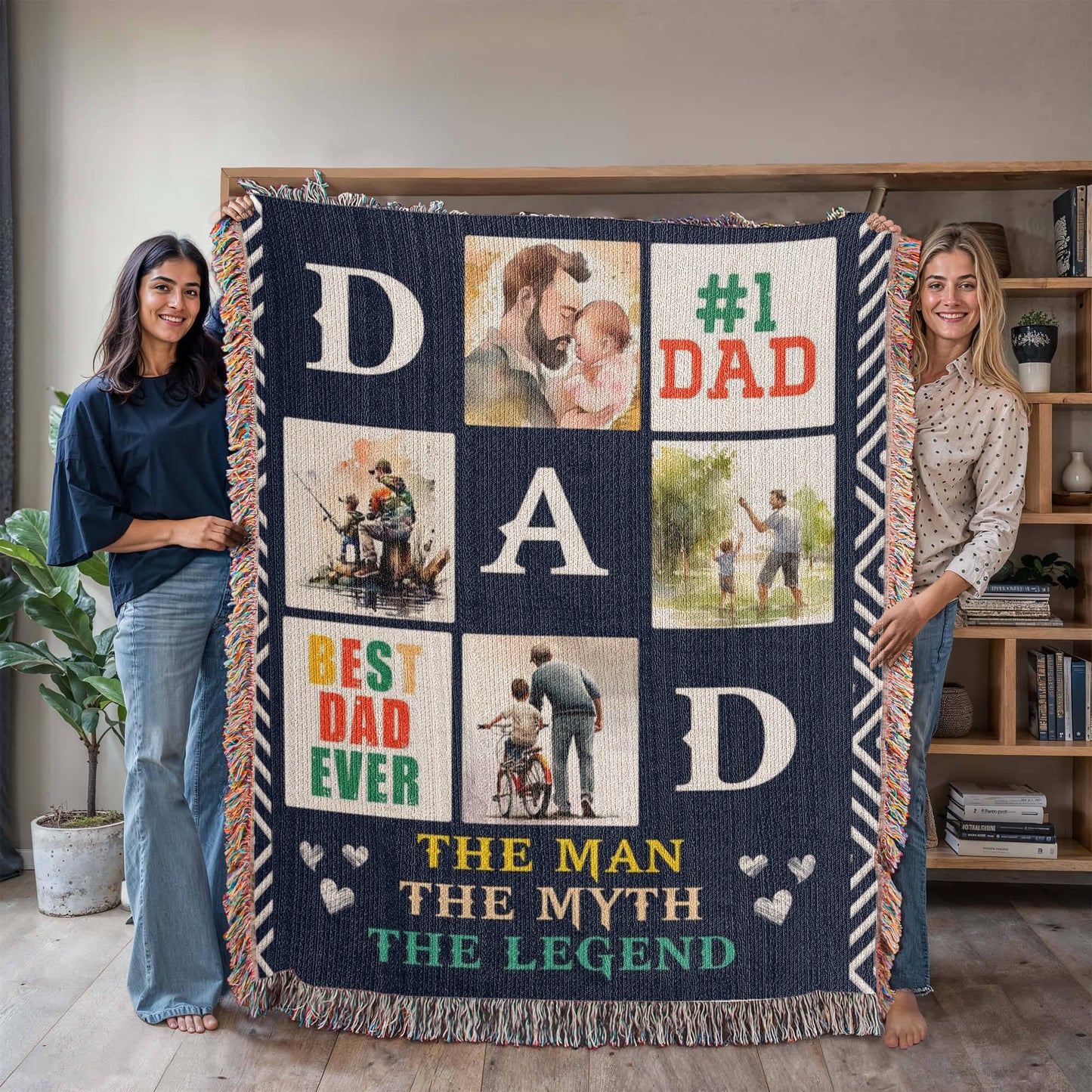 Best Dad Ever - Woven Blanket