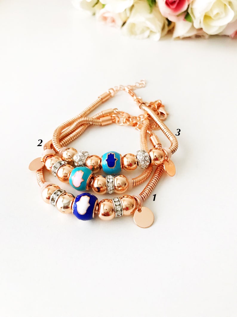 Pandora Bracelet, Charm Bracelet, Rose Gold Chain Bracelet